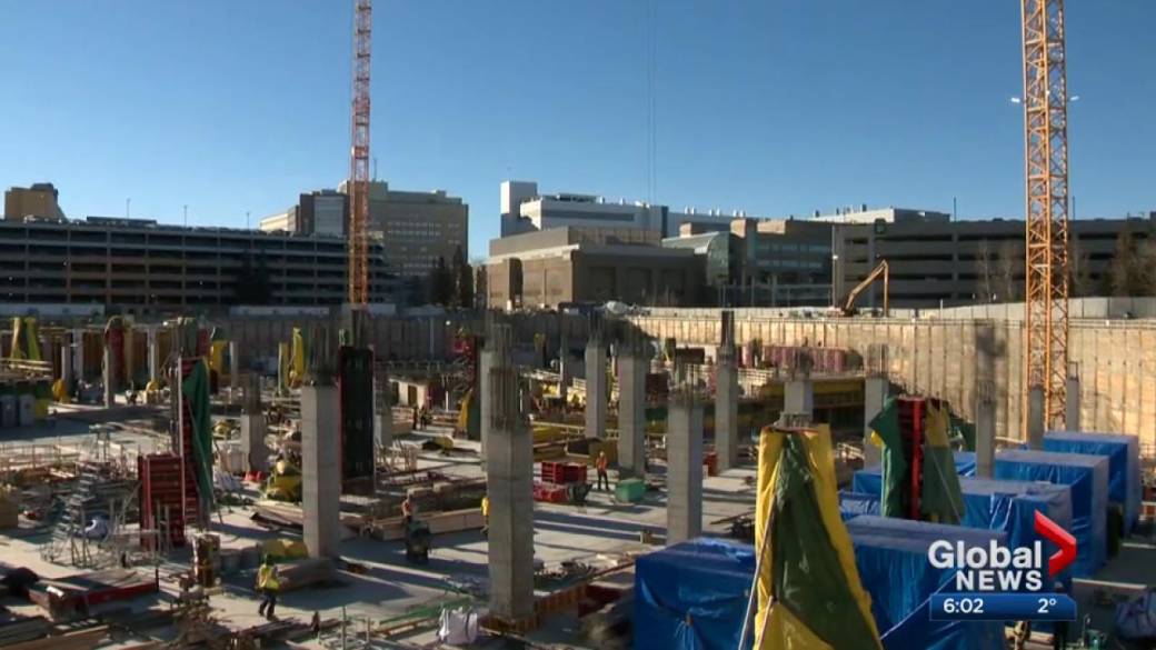 The construction site at the new Calgary Cancer Centre.