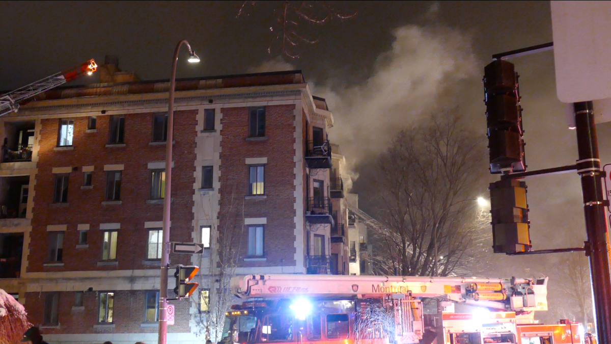 Montreal's fire department believes the fire in the four-storey building began in the kitchen of a floor-level unit. 