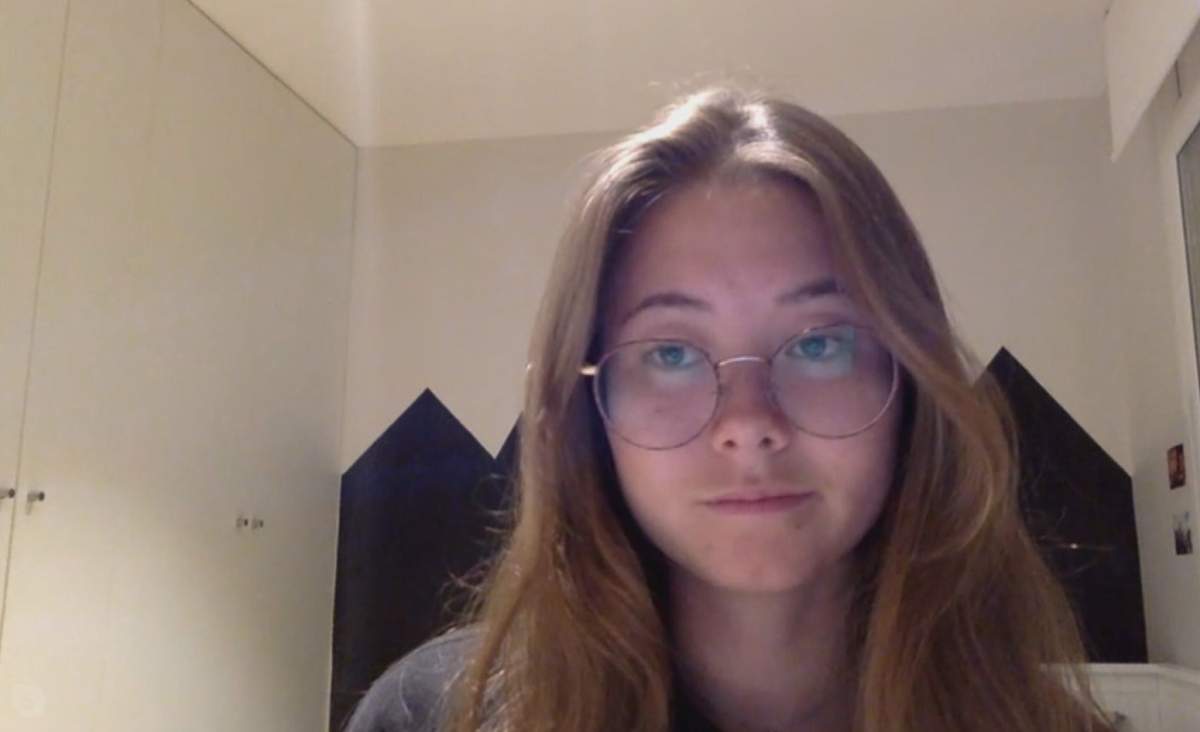 Calgarian Carmen Lee, 23, (pictured on March 15, 2020) is under quarantine for COVID-19 in Barcelona.