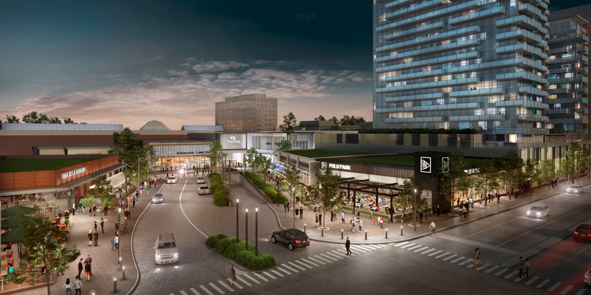 Architectural renderings show a possible redevelopment of land around Polo Park.