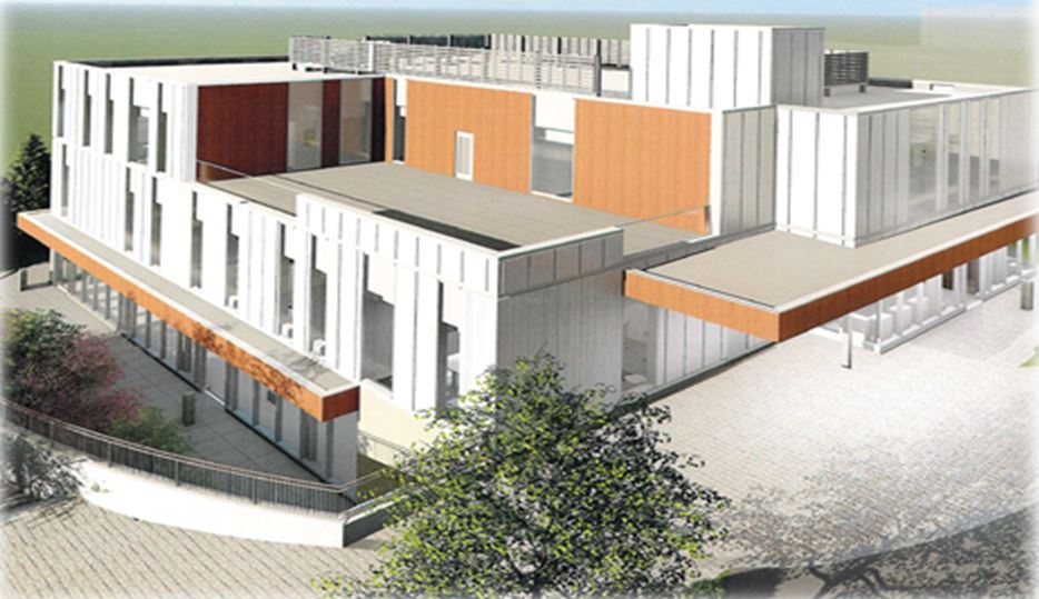 An artist' rendering of the proposed Belleville Quinte West Community Health Centre hub set to be built next to the Trenton Memorial Hospital. 