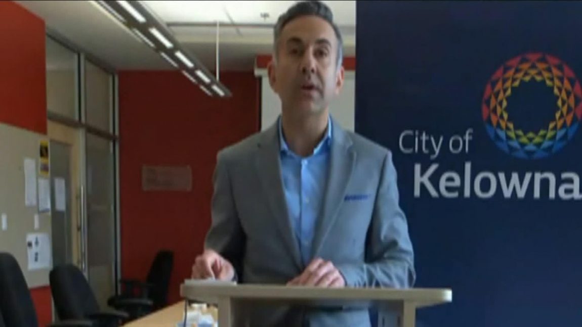 A file photo of Kelowna Mayor Colin Basran. On Tuesday, the city issued a brief statement saying the mayor received a vaccination shot because he’s also a healthcare sector volunteer.