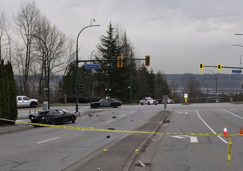 A collision at Mariner Way and Riverview Crescent claimed the life of a 13 year old girl, after a black BMW spun out and struck a group of pedestrian waiting in the crosswalk. 