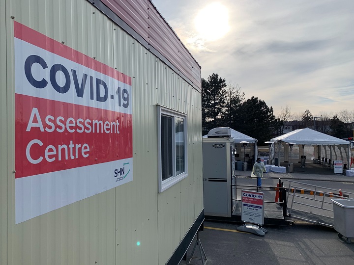 A COVID-19 assessment centre in Toronto.
