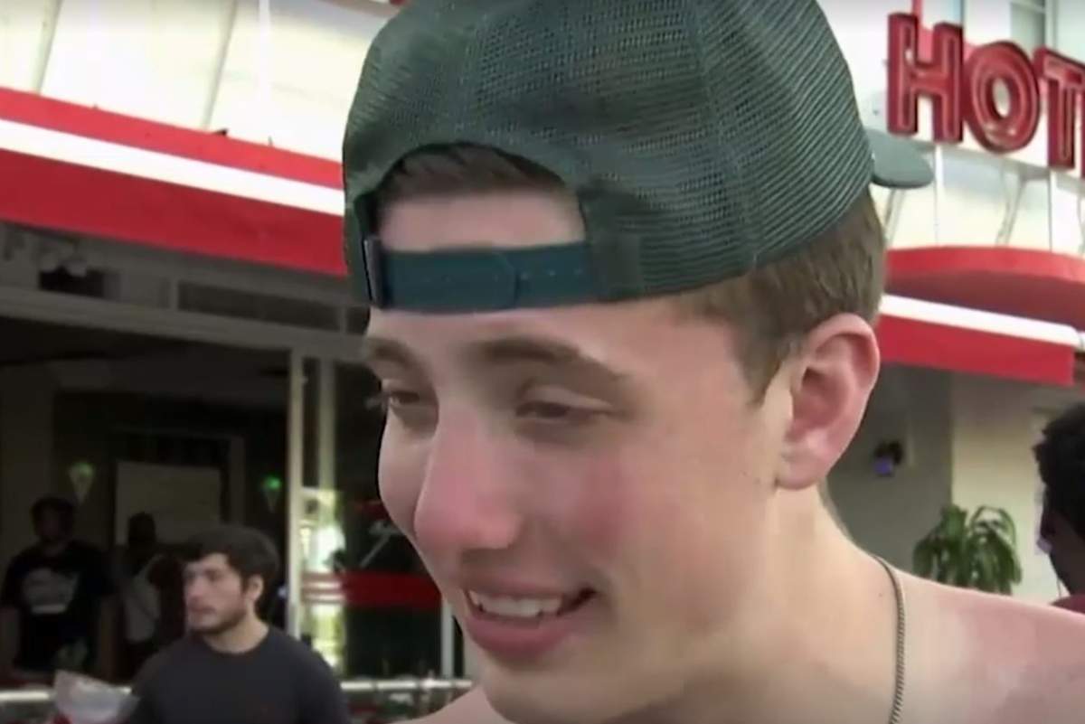 Brady Sluder explains why he ignored social-distancing recommendations to attend spring break in Miami, Fla., on March 18, 2020.