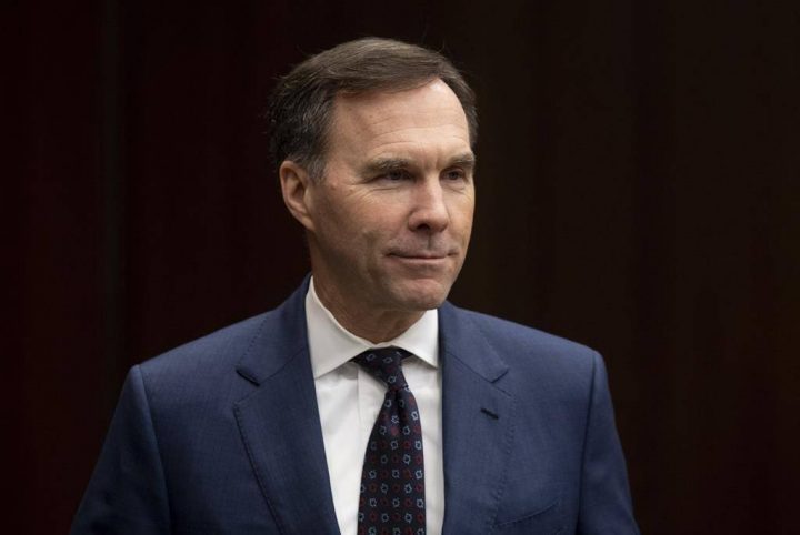 Minister of Finance Bill Morneau waits to appear before the House of Commons Finance committee in Ottawa, Wednesday, February 19, 2020. Morneau was told weeks into the Liberals' second mandate that Canadians are most worried about affordability in areas where governments have a lot of power over prices — particularly child care.THE CANADIAN PRESS/Adrian Wyld.