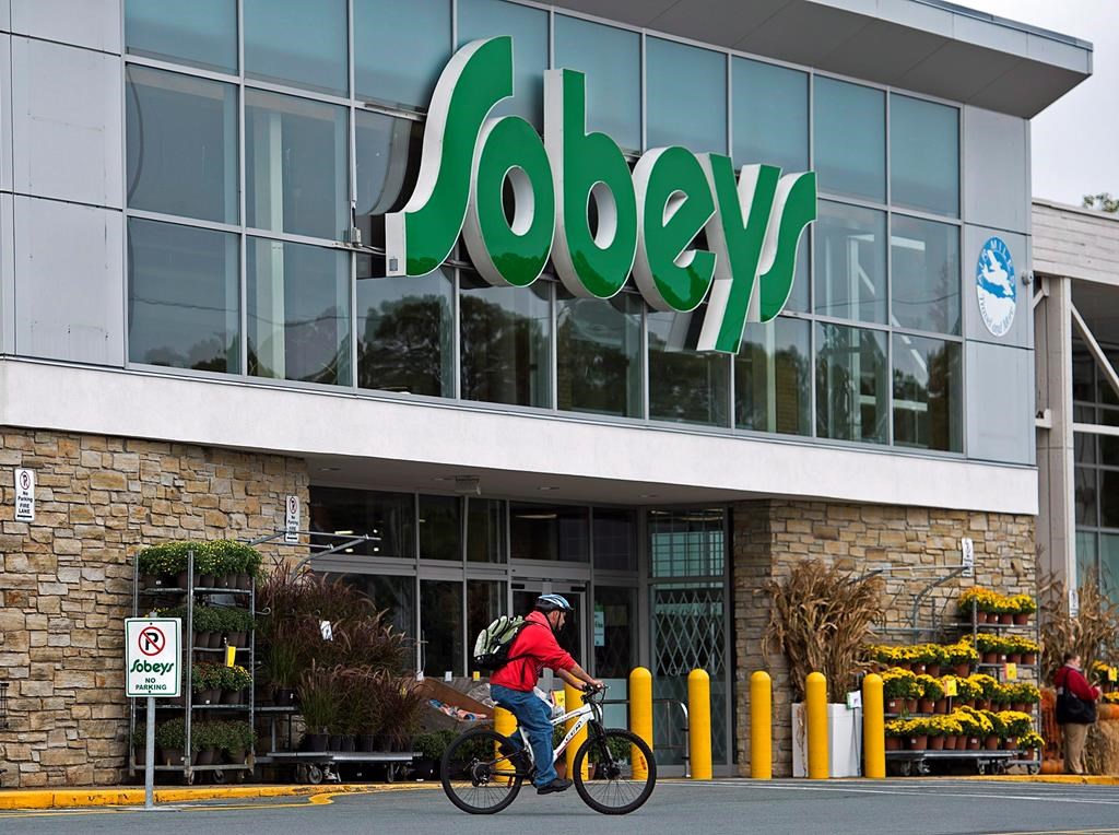 Sobeys grocery stores are taking further steps to prevent the spread of COVID-19 among customers and staff. A Sobeys grocery store is seen in Halifax on Thursday, Sept. 11, 2014.