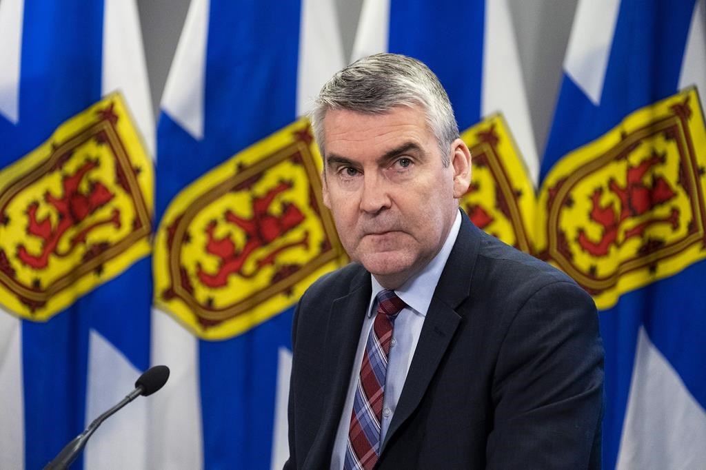 Nova Scotia Premier Stephen McNeil makes an announcement in Halifax, Friday, Friday, Dec 20, 2019. Nova Scotia is requiring public sector workers and public school children who travel abroad to isolate themselves for two weeks when they return to Canada. THE CANADIAN PRESS/Ted Pritchard.