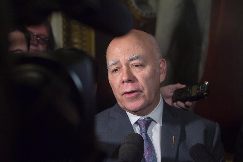 Green Party of New Brunswick Leader David Coon speaks to the media following the Throne Speech at the New Brunswick Legislature in Fredericton on Tuesday, Oct. 23, 2018. New Brunswick's Green leader has completed a provincial tour and says people want next week's provincial budget to have integrity and compassion.