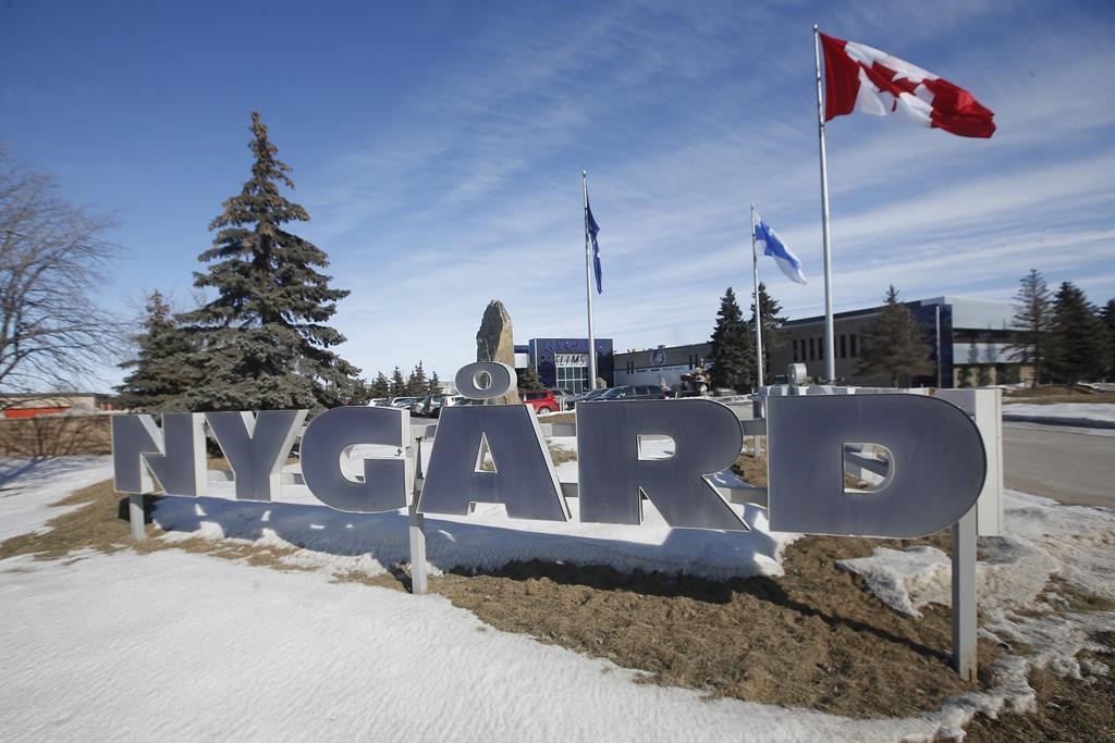 The Nygard headquarters is shown in Winnipeg on February 26, 2020.