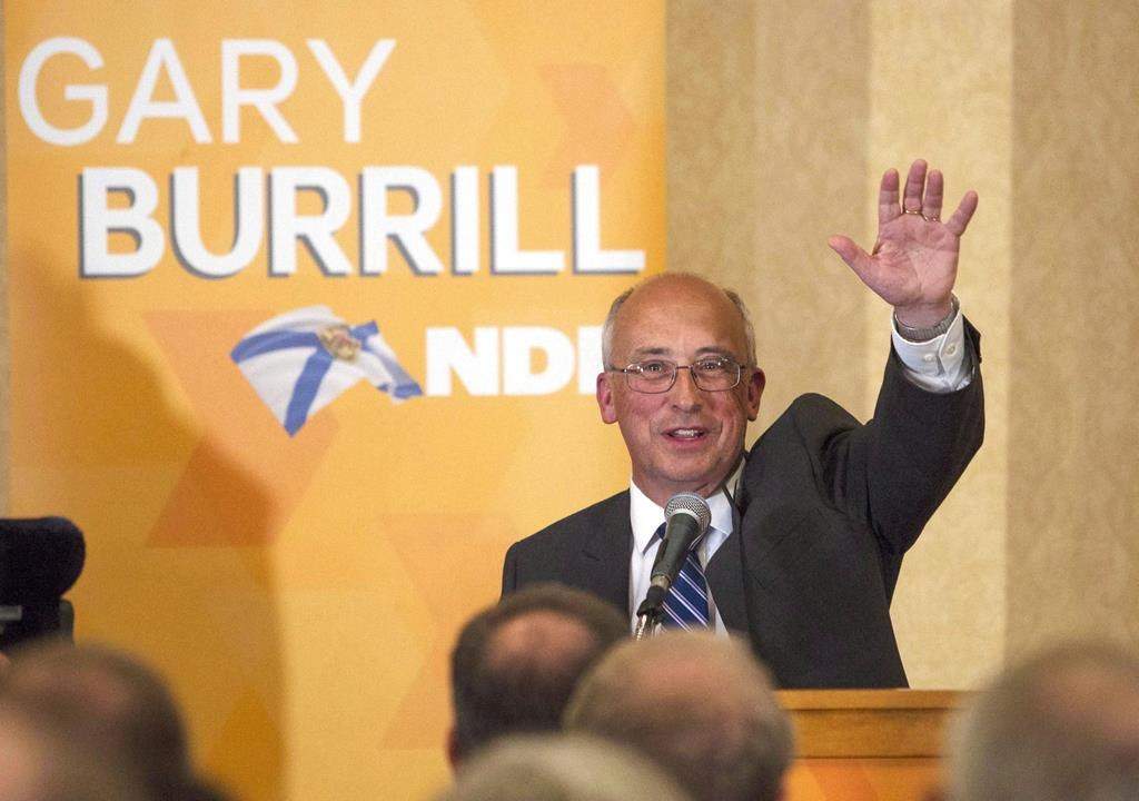 Nova Scotia NDP leader Gary Burrill, waves to supporters after winning his seat following the Nova Scotia provincial election in Halifax, N.S. on May 30, 2017. Nova Scotia Premier Stephen McNeil says his government is considering legislation proposed by the NDP that would establish so-called bubble zones to prohibit protests against abortion services at hospitals. NDP Leader Gary Burrill says while his party's bill is "super focused" on a specific need, it is open to negotiating with the government to accomplish the overall goal.