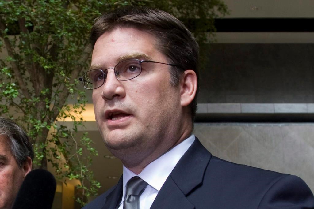 Nathan Whitling addresses a news conference in Edmonton on July 15, 2008. Three Edmontonians have been appointed to the Court of Queen's Bench. Federal Minister of Justice and Attorney General David Lametti has named Melanie Hayes-Richards, Nathan Whitling and Shaina Leonard to the superior court for the province of Alberta.