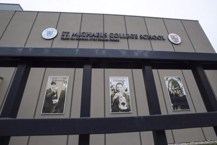 St. Michael's College School is shown in Toronto on Thursday, November 15, 2018.