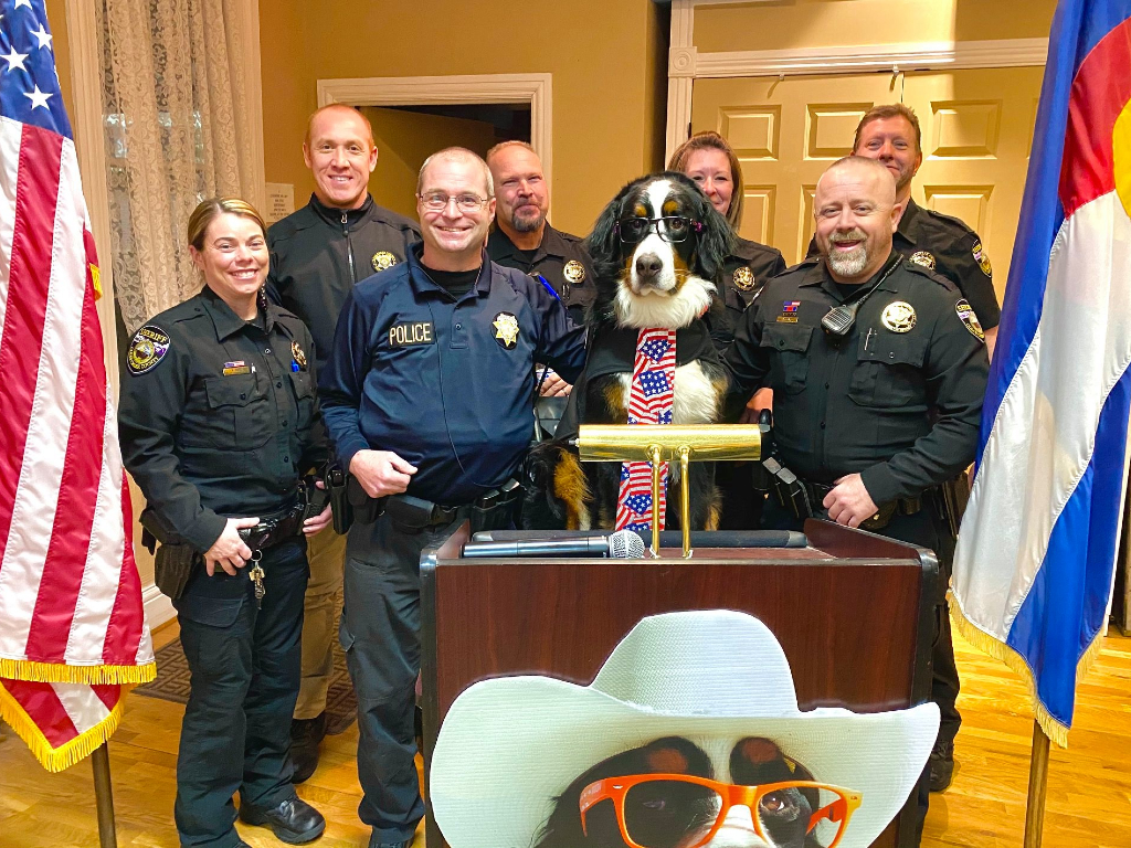 Parker the Snow Dog recently became honorary mayor of Georgetown, Colo.