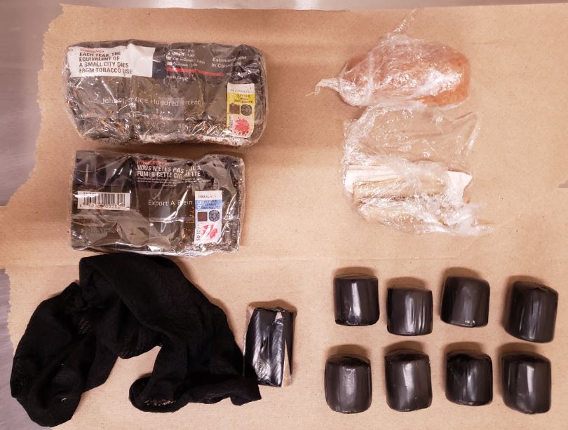OPP say a package containing contraband items was discovered inside the walls of Collins Bay Institution on March 24, 2020.