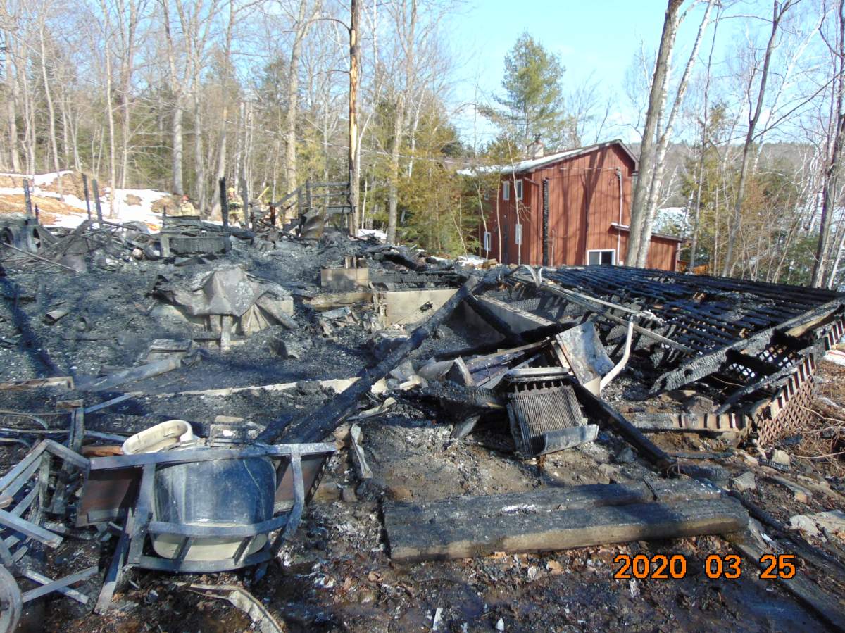 Damage is pegged at $350,000 following a cottage fire north of Haliburton.