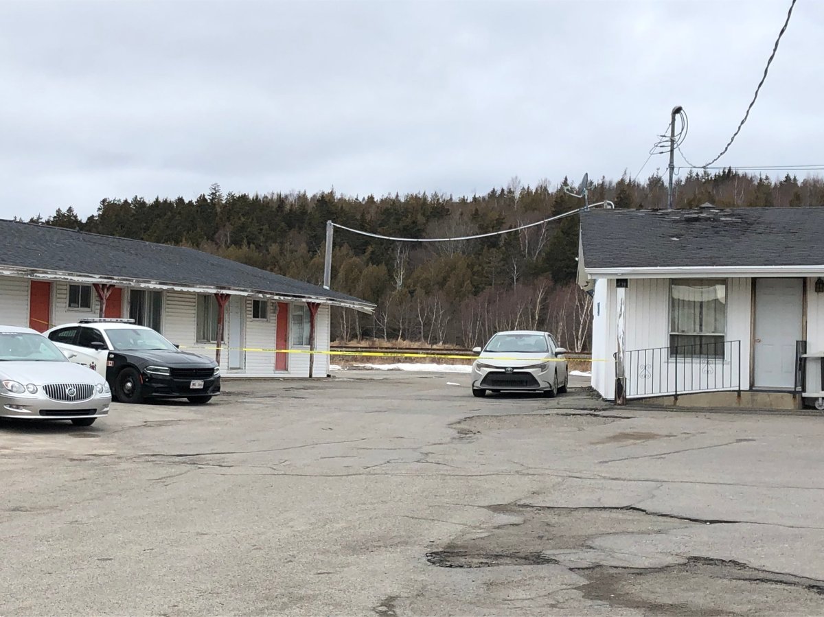 Police negotiated with a man at a motel in Saint John on March 17, 2020. 