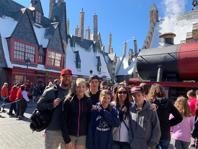 The Statt Family at the beginning of their vacation in Florida.