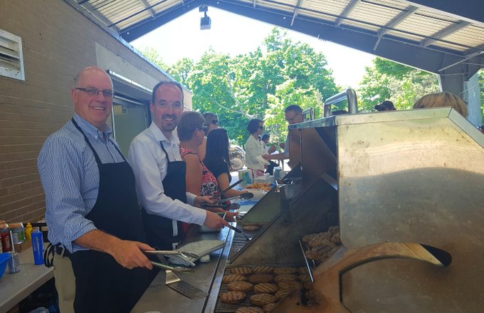 Gerard Hunt (left), pictured here with Mayor Bryan Paterson, passed away recently, according to Paterson. Hunt recently left his position as CAO due to health issues.