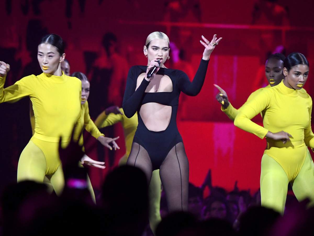 Dua Lipa performs onstage during the MTV EMAs 2019 at FIBES Conference and Exhibition Centre on Nov. 3, 2019 in Seville, Spain.