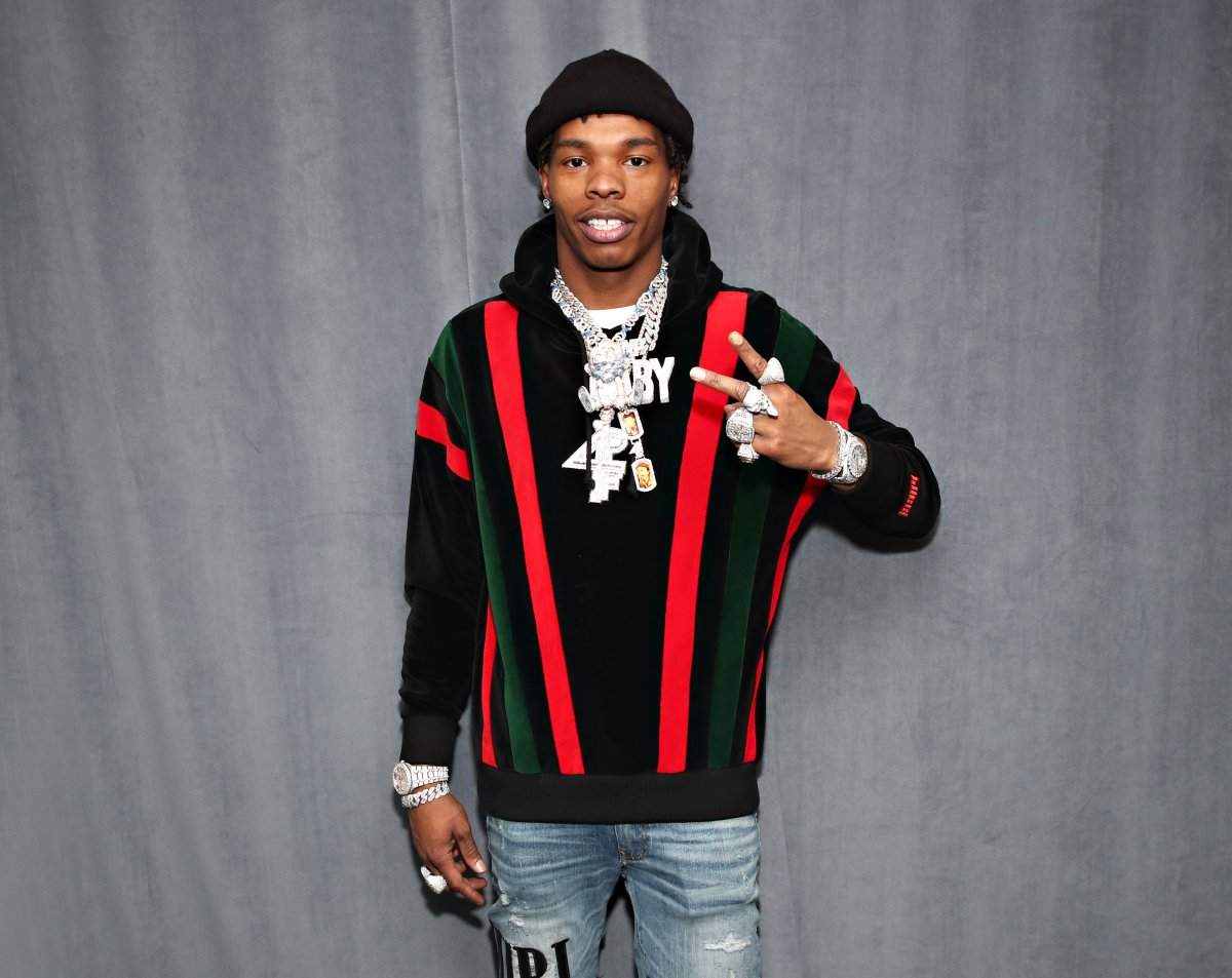 Rapper Lil Baby visits the SiriusXM Studios on March 6, 2020 in New York City.
