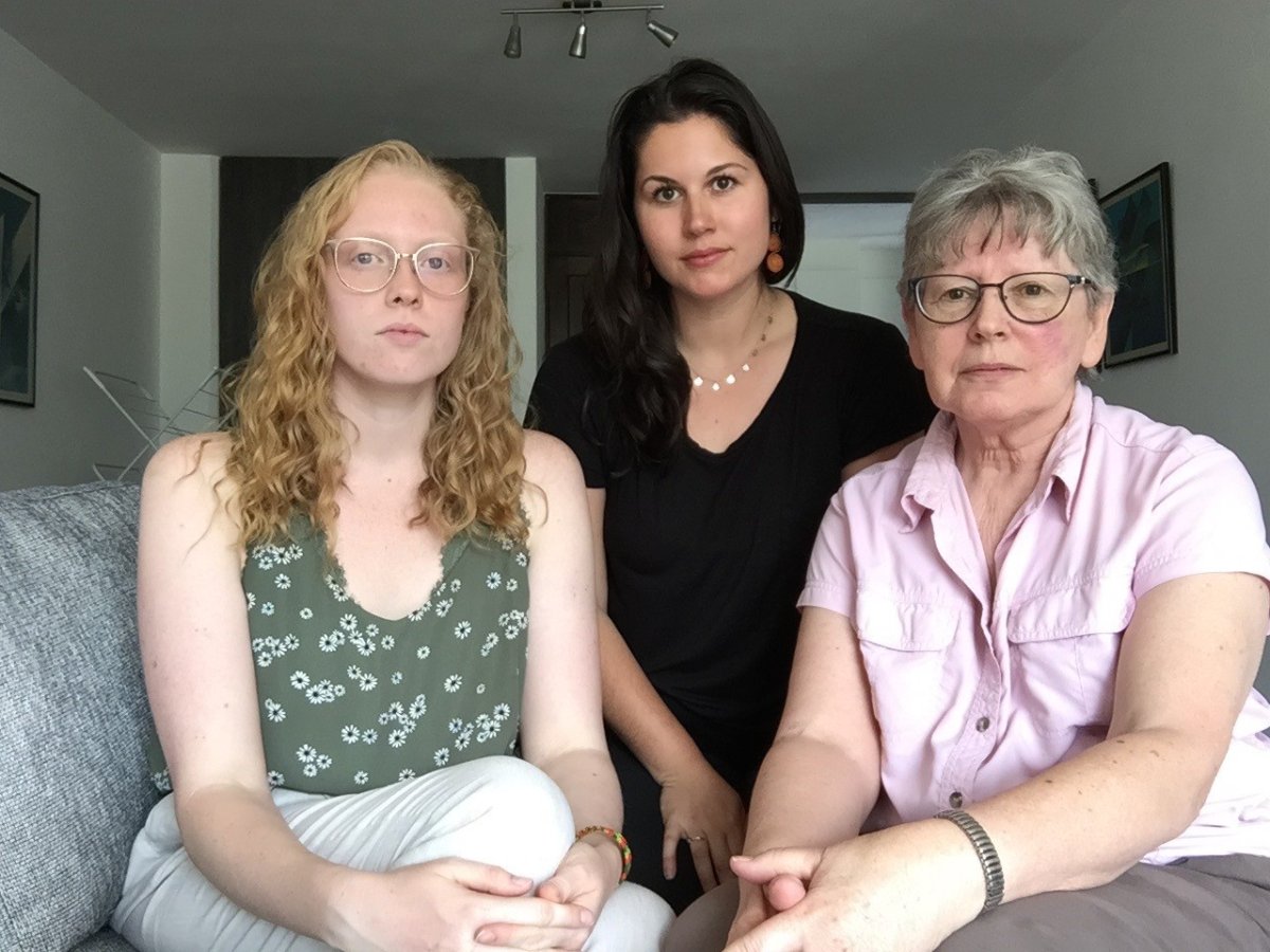 Maritimes-Guatemala Breaking the Silence Network workers (left to right) Laura Robinson, Indigo Christ and Lenora Yarkie have been stranded in Guatemala City since the country shut down its borders on March 16, 2020.