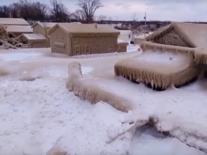 ice covered lake eerie homes News, Videos & Articles