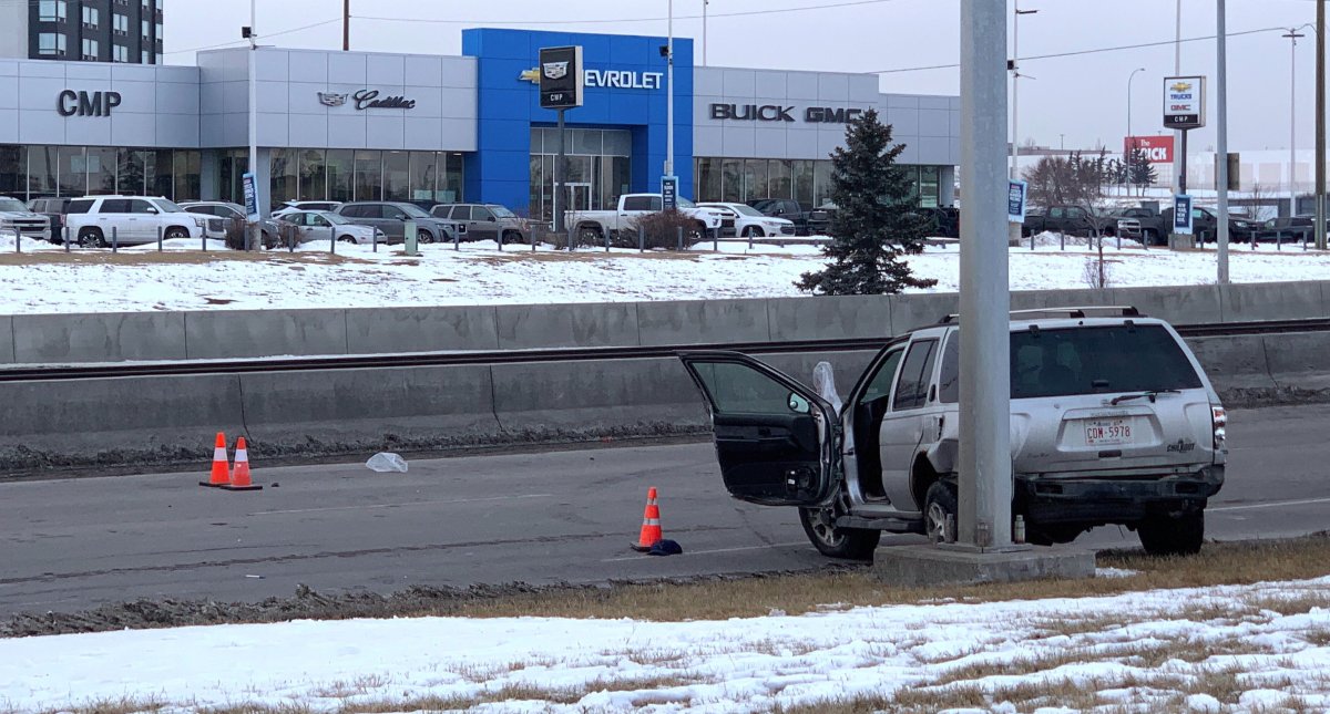 Police responded to a multi-vehicle crash in northeast Calgary on Tuesday, March 17, 2020.