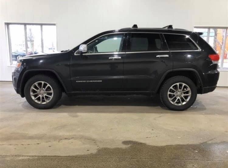 RCMP are searching for a 2011 Jeep Grand Cherokee with Alberta license plate VNL 421 stolen from Bragg Creek, Alberta on March 11, 2020.