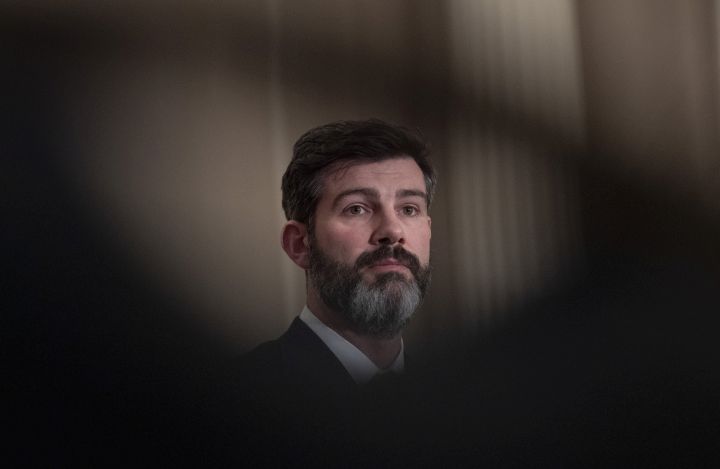 Edmonton Mayor Don Iveson listens to a question during a news conference in Ottawa, Thursday, February 6, 2020. 