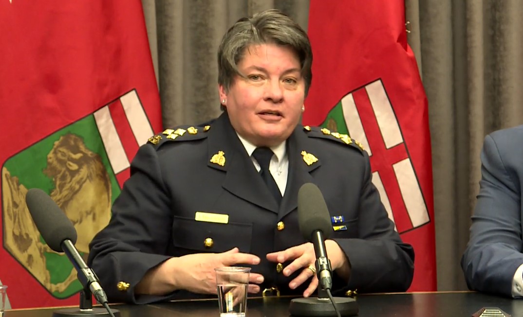 Assistant Commissioner Jane MacLatchy, commanding officer of Manitoba RCMP, spoke to reporters Monday.