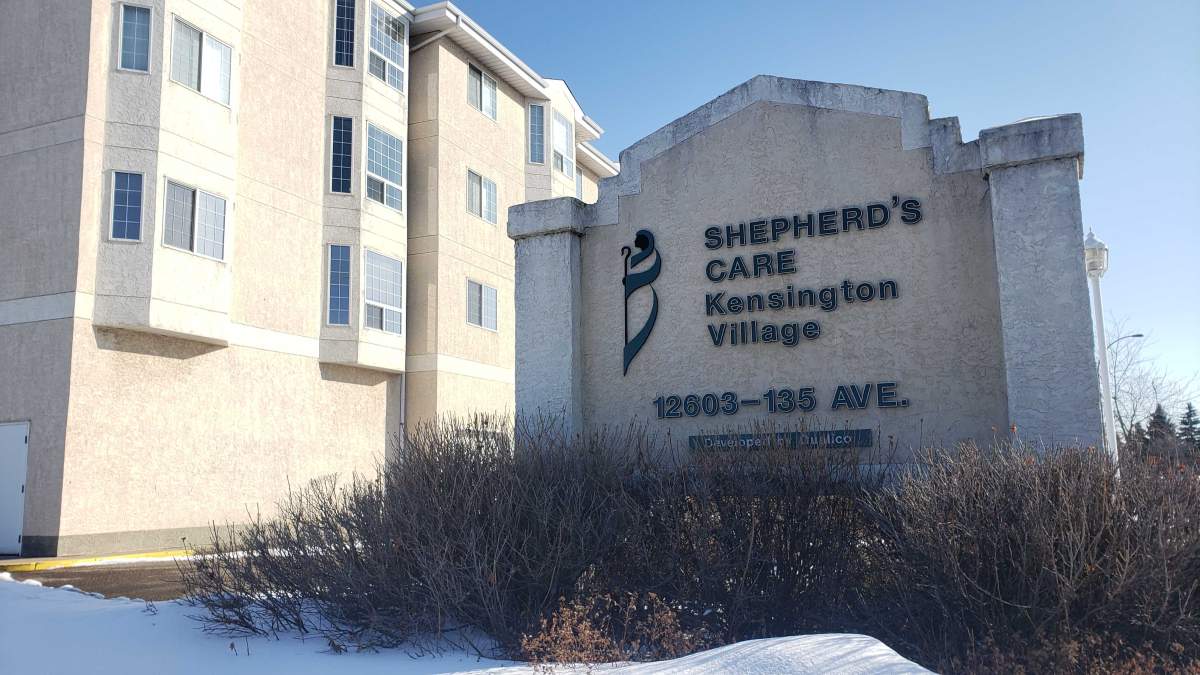 A photo of the Shepherd’s Care Foundation- Kensington Village in the Edmonton zone from March 25, 2020.