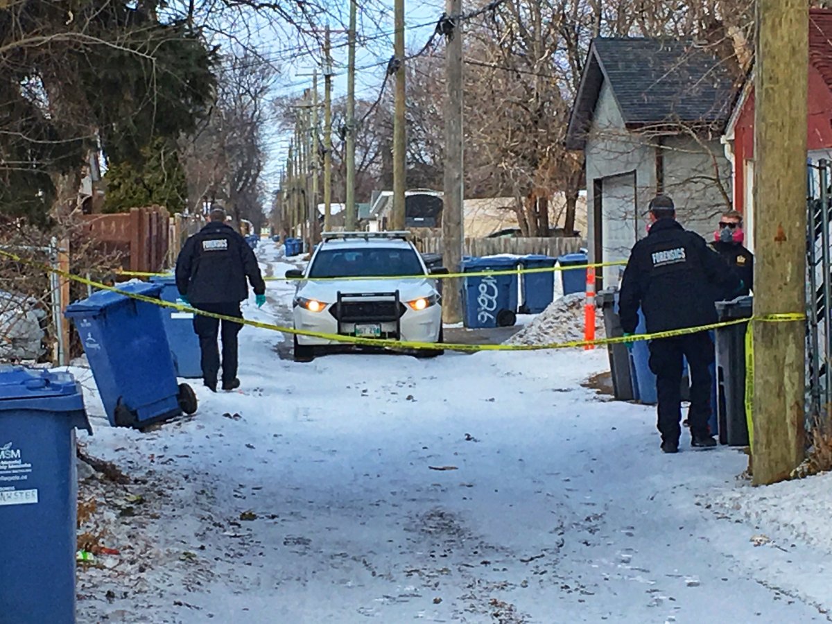 Winnipeg police say two women are charged after a man's body was found in a trash bin in a backlane in the 200 block of Lansdowne Avenue Wednesday.