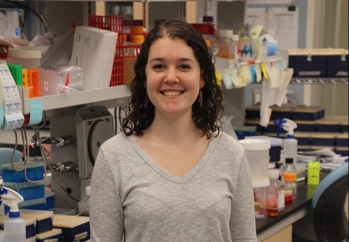 Microbiologist Sophie Dyzenhaus. Submitted