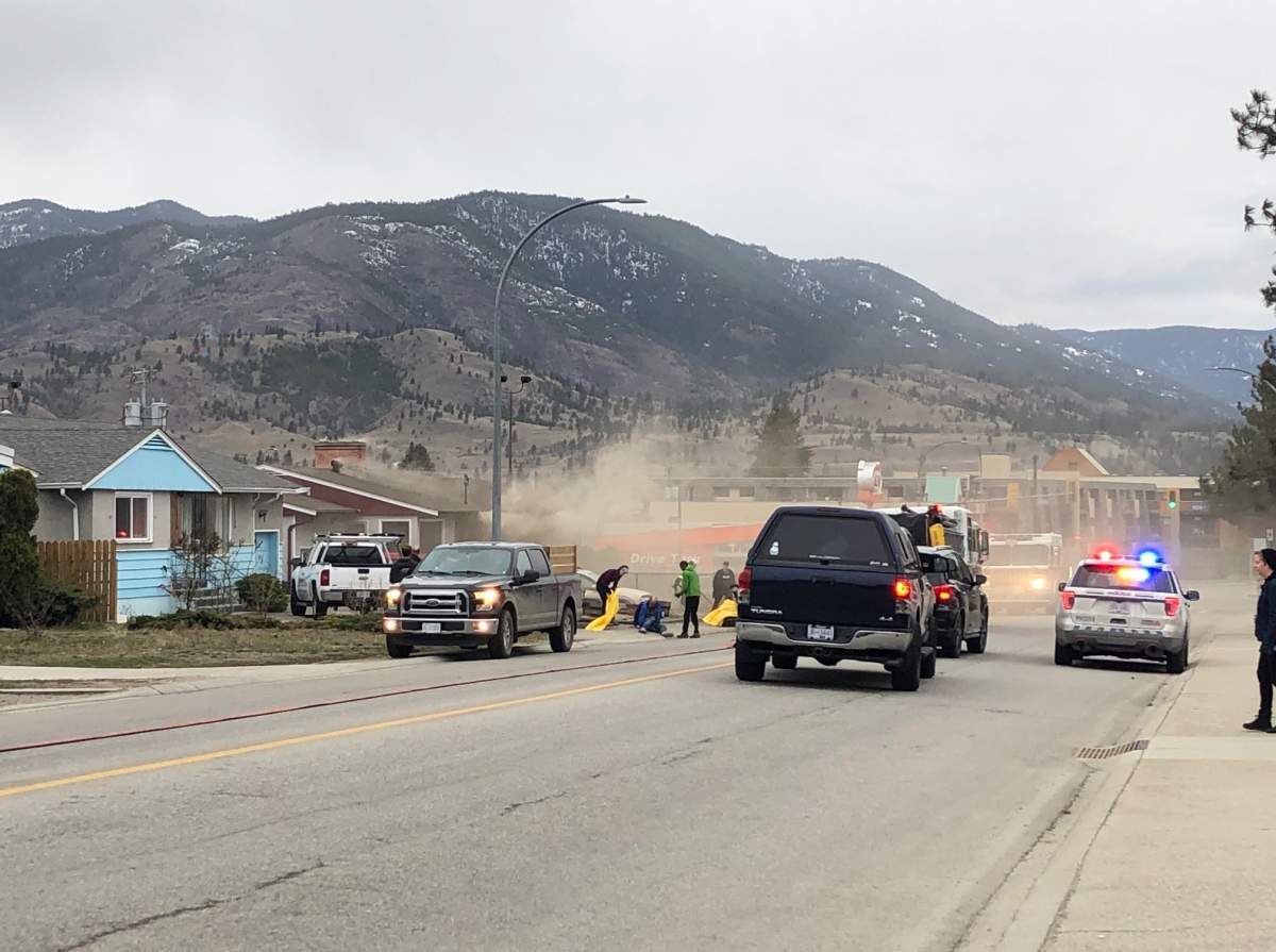 A fire at a Ducan Ave. East home on Saturday evening.