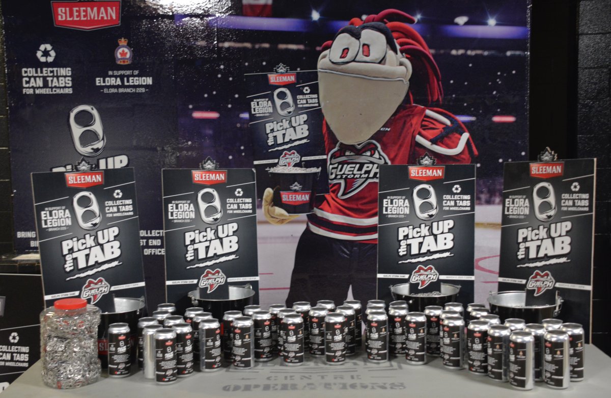 The Guelph Storm are asking fans to drop off their aluminium tabs during Friday's game.