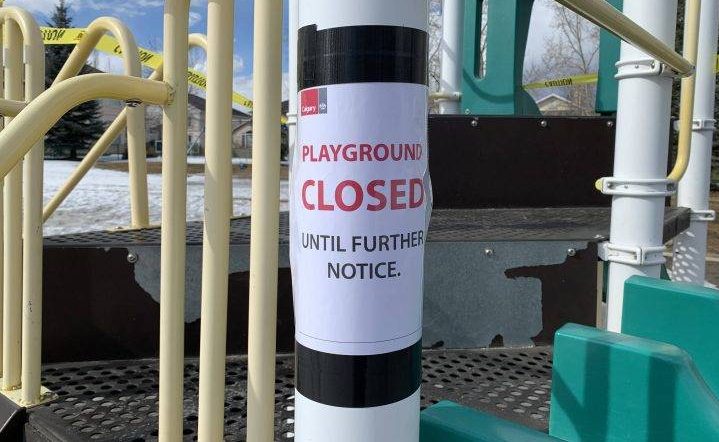 The City of Regina has closed city-operated playgrounds to ensure social distancing.
