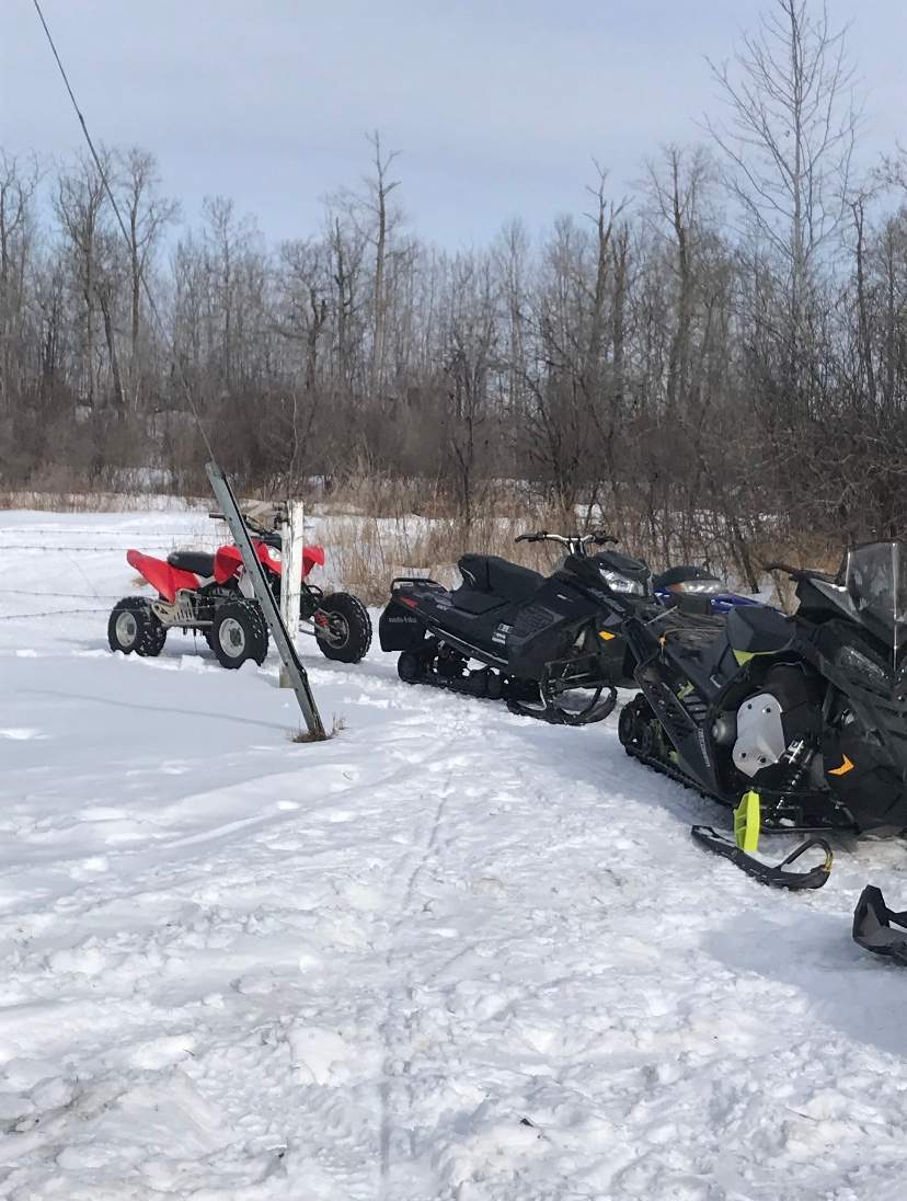 Dauphin RCMP say they recovered 11 stolen snowmobiles, two ATVs and a small quantity of meth at a residence in the RM of Grandview last Friday.