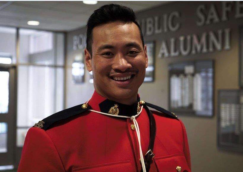 Andrew Seangio, 35, has has been charged by the Ottawa police with 34 counts of voyeurism and three counts of sexual assault. The suspended RCMP officer is also facing charges in Vancouver.