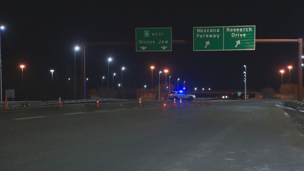 One person is dead and two others sustained serious injuries following a single-vehicle collision on Ring Road in Regina on Monday morning.