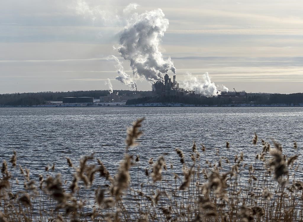 The Northern Pulp mill in Abercrombie Point, N.S., is viewed from Pictou, N.S., December 13, 2019.