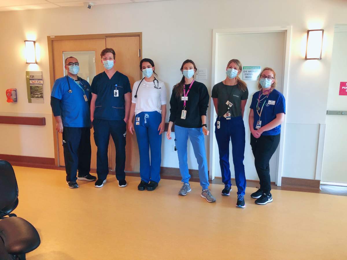 Sarah Moores is second from right in this photo.