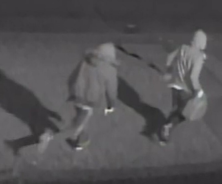 Toronto police have released photos of two male suspects wanted in an arson investigation at East Collision Reporting Centre in Scarborough.