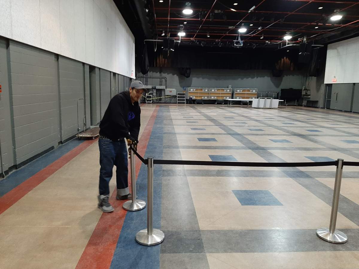 Inside the Centre Culturel Franco-Manitobain, where St. Boniface Street Links had plans to create a safe space for people experiencing homelessness who are looking to self-isolate.