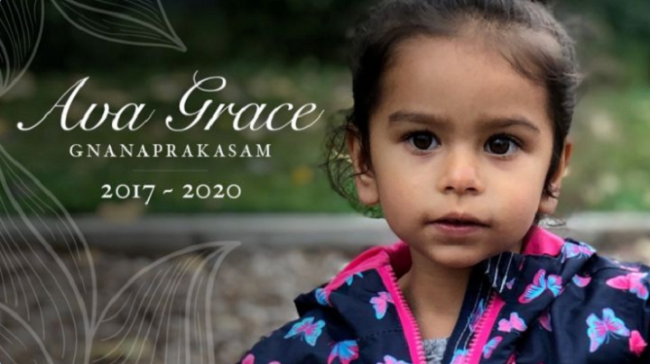 Ava Gracie Gnanaprakasam has been identified as the child who died in a collision in a Squamish parking lot on the weekend. 