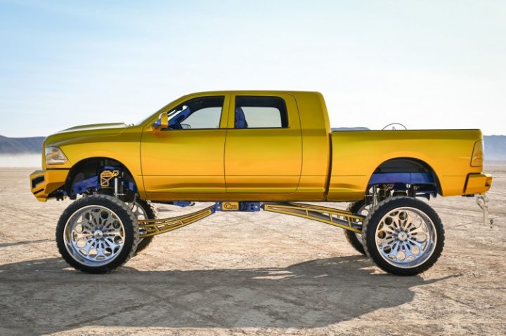 The owner of a gold painted truck believed stolen in Calgary has been charged with its theft.