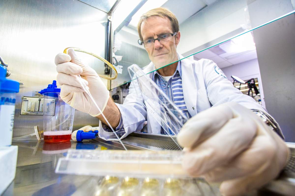 Lorenz Studer is seen at home and Memorial Sloan Kettering Labs on Tuesday September 22, 2015 in New York City, New York.