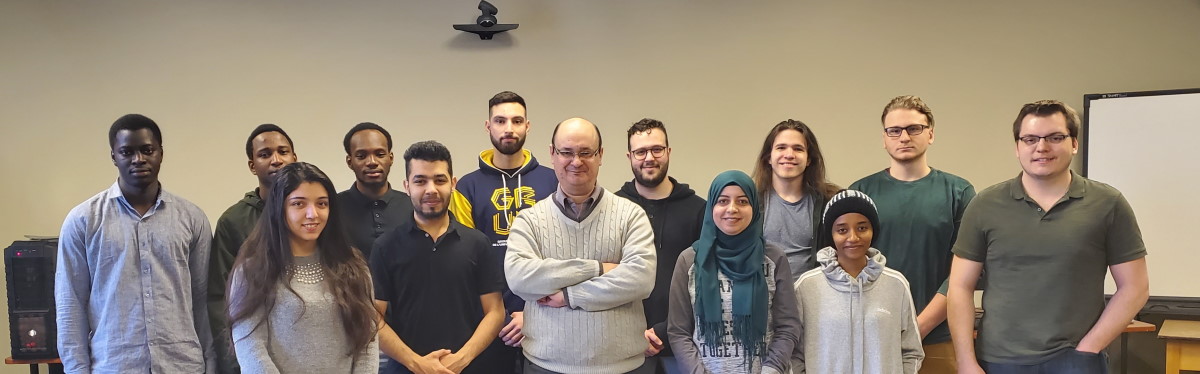 The PRIME group, who created the online tool, was created in 2017 by Akhloufi (centre)