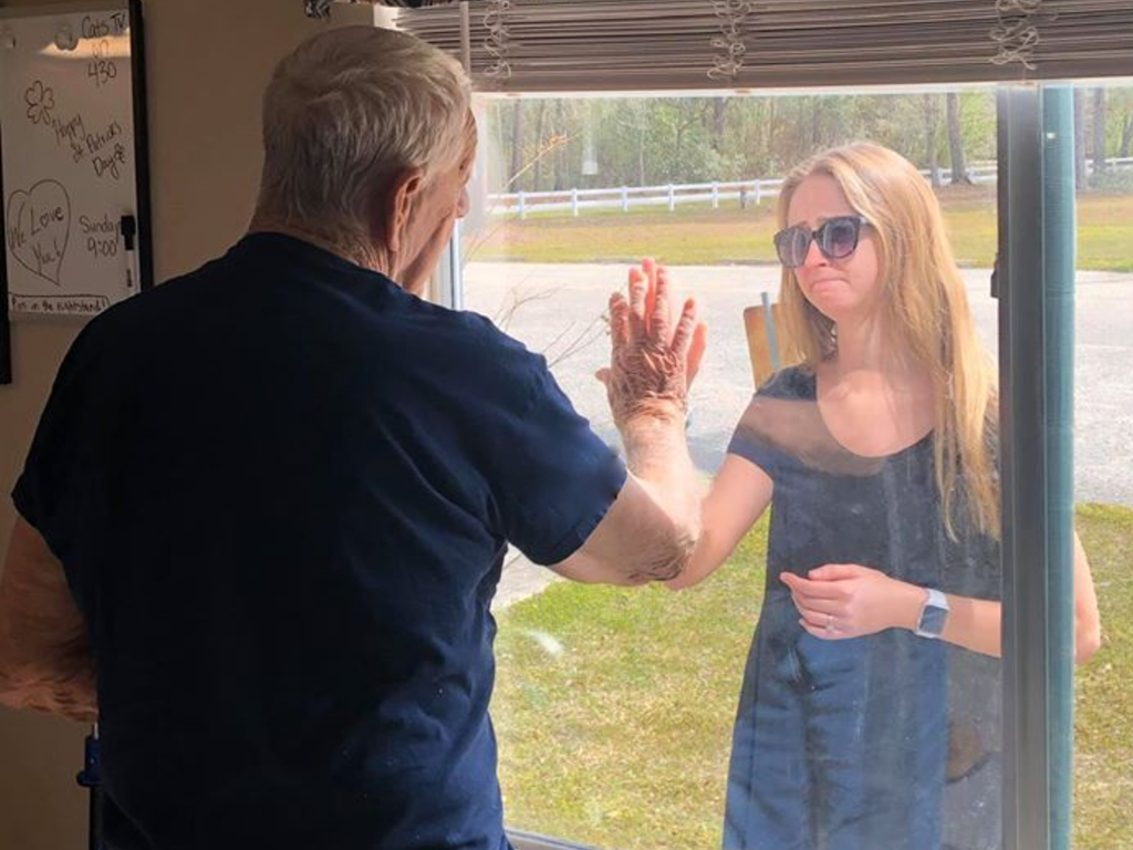 Carly Boyd was unable to visit her grandfather due to COVID-19 precautions at his long-term care home, but she didn't let that stop her from telling him she got engaged.