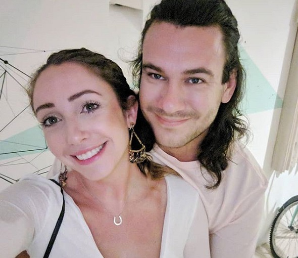 Melissa Woolfson and her boyfriend Devin.